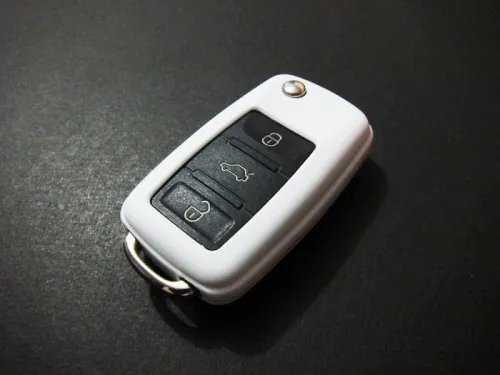 

WHITE Remote Key Protection Case for VW Golf Jetta Polo Passat
