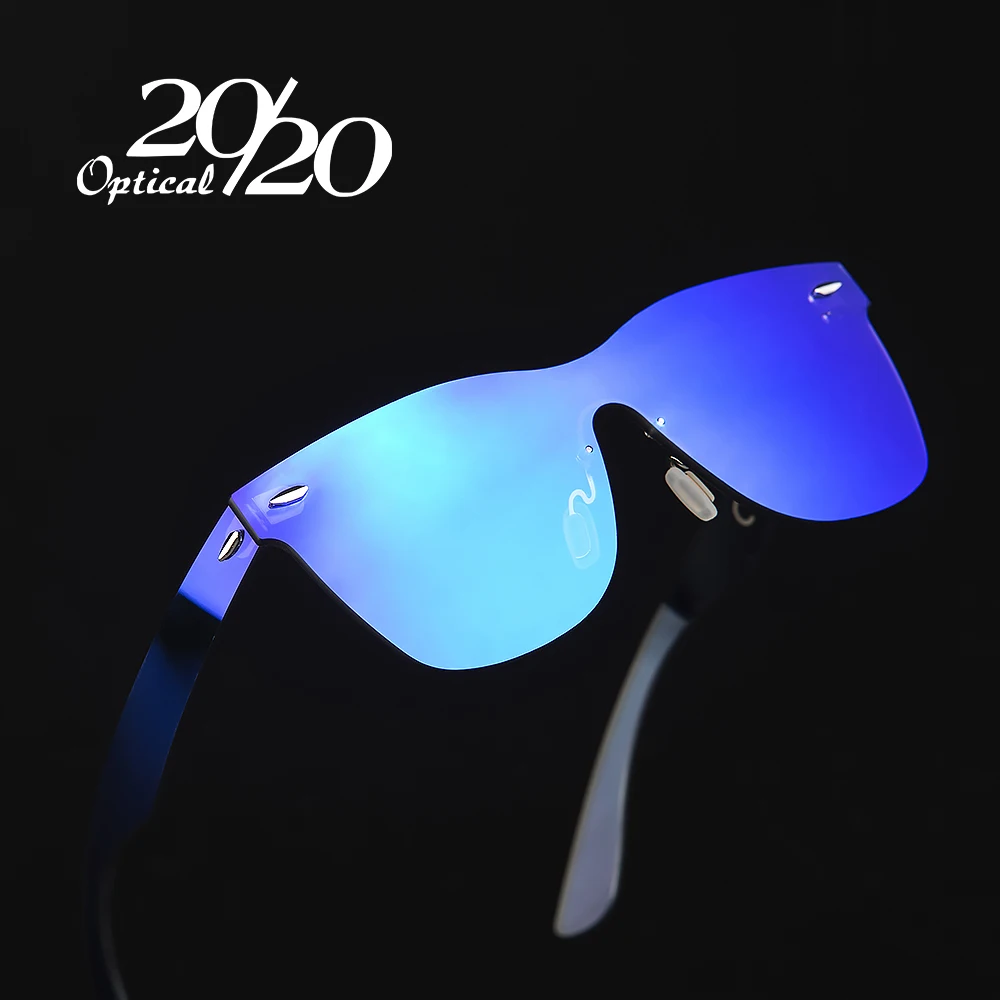 

20/20 Brand Vintage Style Sunglasses Men Flat Lens Rimless Square Frame Women Sun Glasses Oculos Gafas PC1601