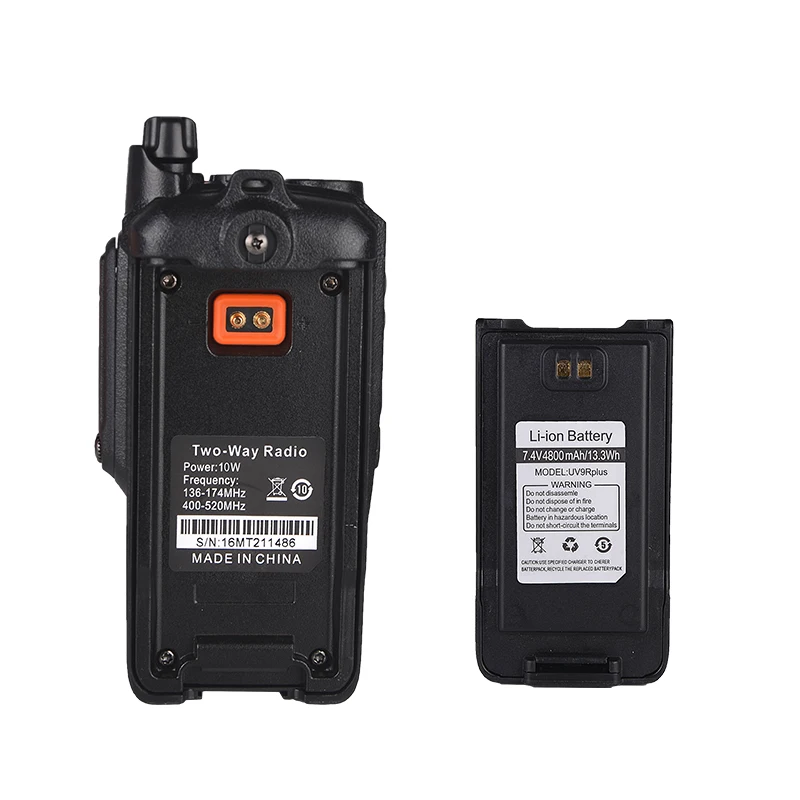 2021 BAOFENG UV-9R PLUS Walkie Talkie Waterproof IP67 Transceiver 10Watt High Power 2 Way Radio Baofeng for Marine 100% Original