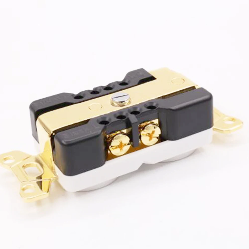 HI-End AC Power Receptacle Wall Outlet Power Beryllium copper Gold plated  Distributor