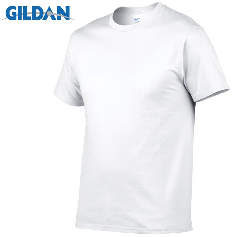 5pcs/Lot GILDAN Brand Solid Color T Shirt Mens Black And White 100% Cotton T-shirts Summer Skateboard Tee Boy Skate Tshirt Tops