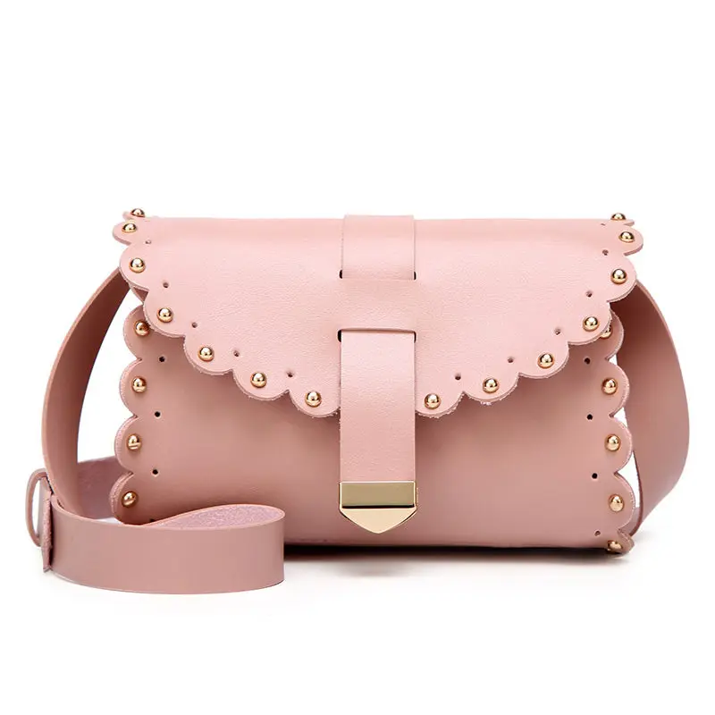 RanHuang Women Mini Shoulder Bags Fashion Handbags Pu Leather Messenger Bags Rivet Crossbody Bags Red White bolsa feminina A1332