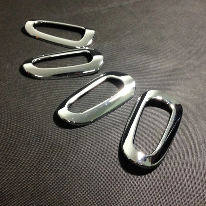 For Citroen Elysee C-Elyse Accessories 2014 2015 2016 ABS Chrome Car door handrail Switch frame Cover Trim car styling 4pcs