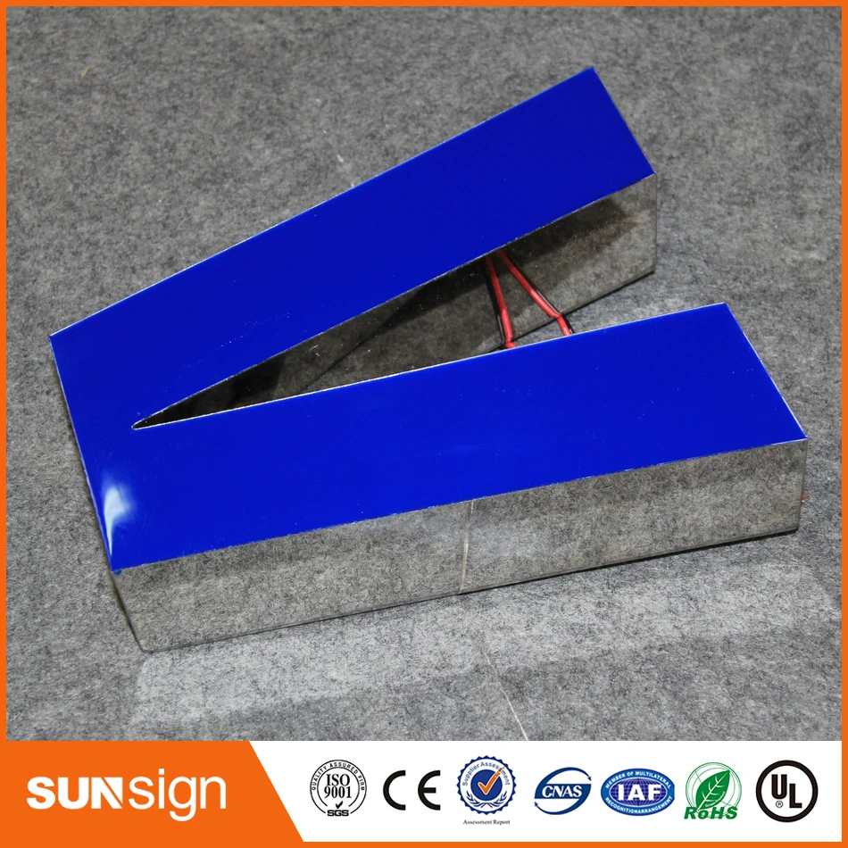 Mudah Instalasi Dinding Facelit Resin Sign, dengan Lampu Led