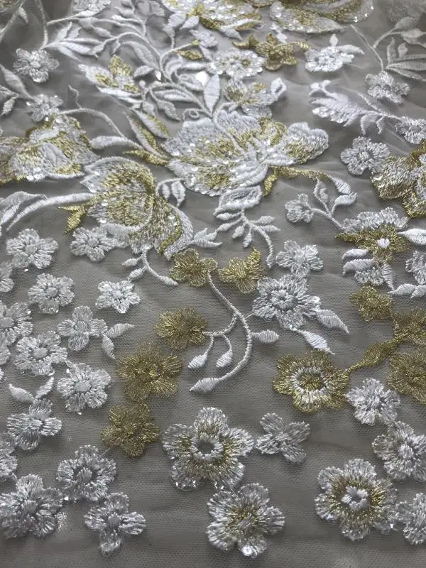 

New design pretty flowers JRB-71202 special Embroidery African Net Lace Fabric Nigerian French Embroidered Lace fabric