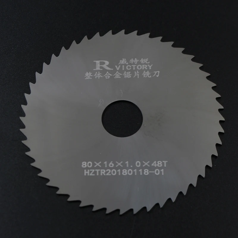 3PCS Slitting Saw Blade 80mm Thick 0.5mm to 2mm Solide Carbide Circular Milling Saw Blades CNC Lathe Metal Cutting Tool