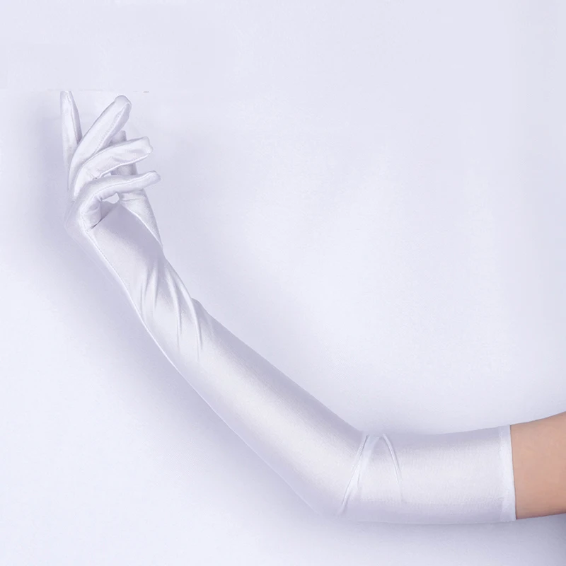 Anime Uniform Costumes Accessories Etiquette Elastic Tight Spandex Gloves Acrylic Stockings set