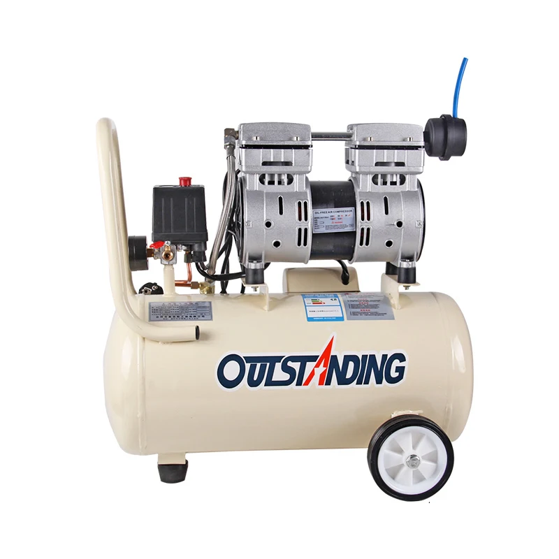 oilless piston compressor pump 100% copper motor dual action airbrush compressor painting  compressor kit oilless air compressor