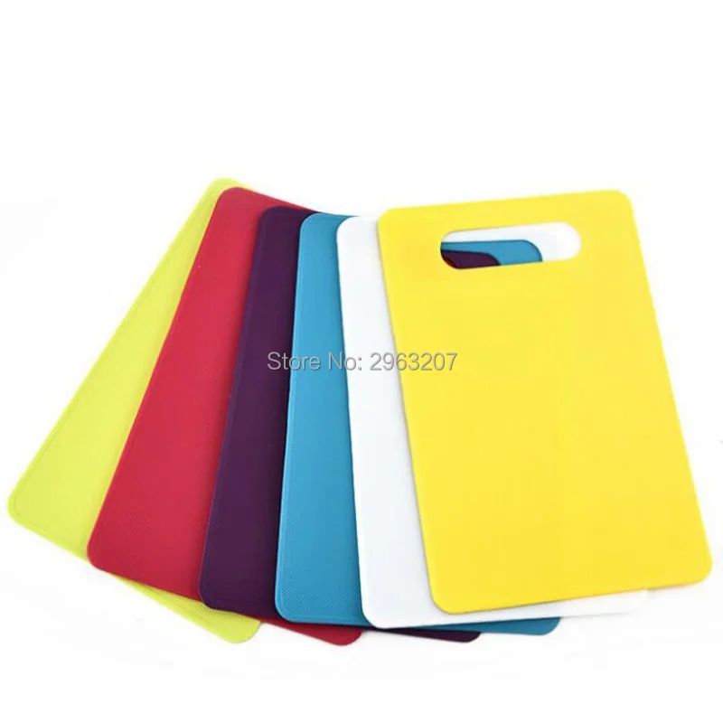 29*19cm Flexible PP Plastic Non-slip Hang Hole Cutting Board Food Slice Cut Chopping Block Kitchen Cooking Tools