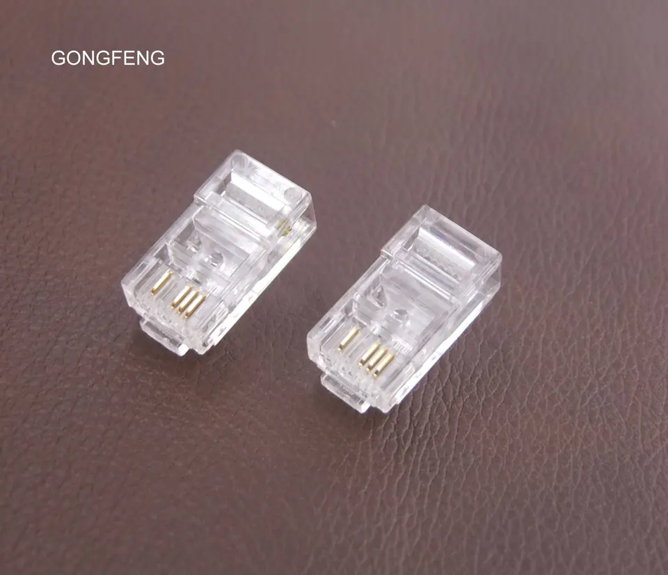 

Special Wholesale GONGFENG NEW Network Connector 8P4C 50U Gold-plated Quartz head, Five kinds of Crystal head 100PCS/LOTS