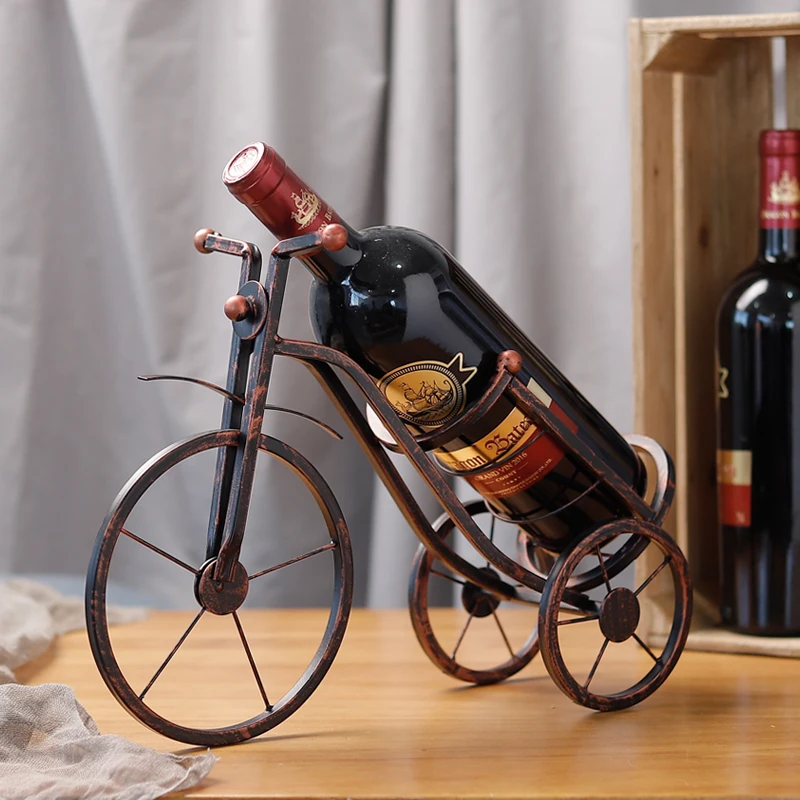 Multicolor Metal Tricycle Model Retro Manual Iron Art Bicycle Toy Wine Rack Creative Living Room Cabinet Decorations Gift Boy