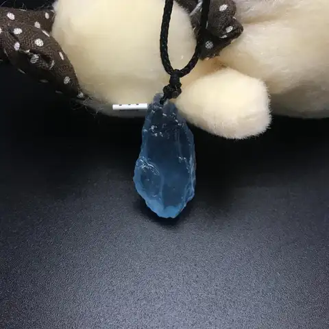 Colgante de Aguamarina Natural, cuarzo, berilo, piedra de cristal, espécimen Mineral, 1 unidad