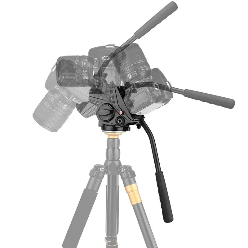 KINGJOY Video Tripod Head Mg-Alloy Damping Pan&Tilt for Telescope Bird Watching, Middle Telephoto Lens or Astronomica Camera