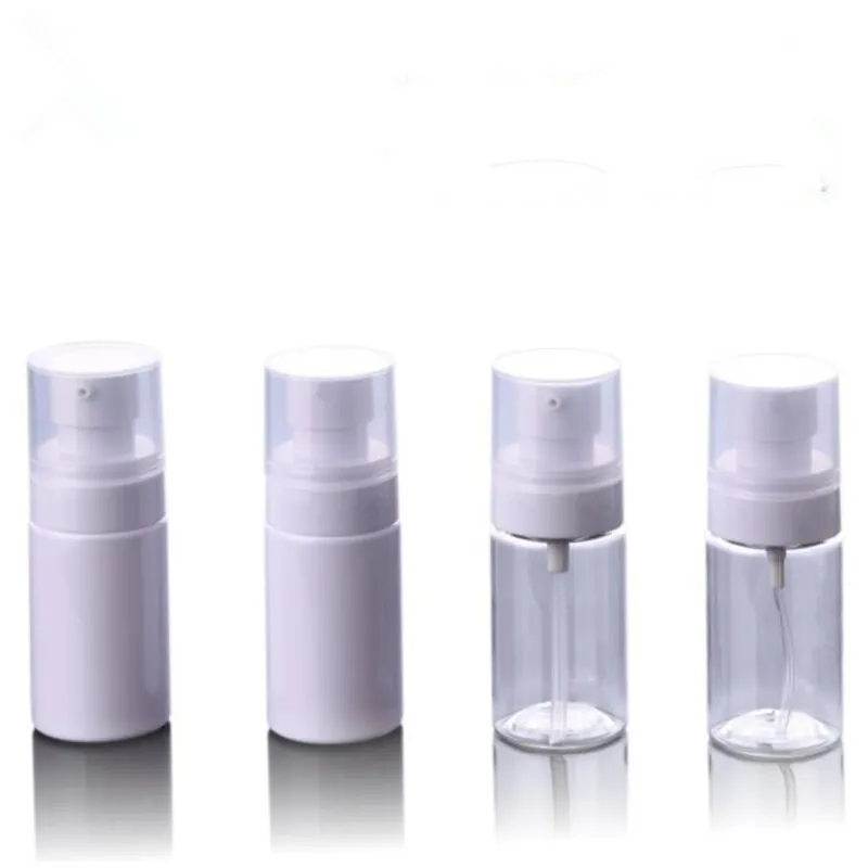 40ml White/Clear Empty PET Plastic Pump Bottle Cosmetic Container Emulsion Bottle F20172415