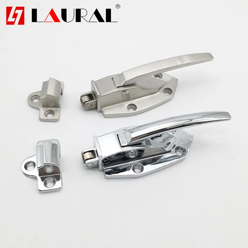 Stainless Steel Oven Door Lock Freezer Lock Latch Handle Cold Storage Door Lock Oven Flat Door Handle A06