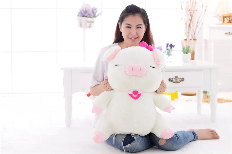 middle size plush sanshun pig toy new lovely pig doll gift about 60cm