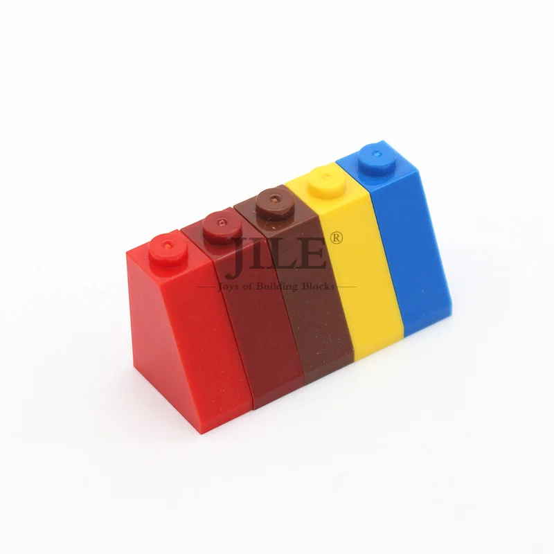 Moc Slope 65 2x1x2 60481 with Bottom Tube DIY Creative Enlighten Building Blocks Bricks Sets Compatible with Assembles Particles