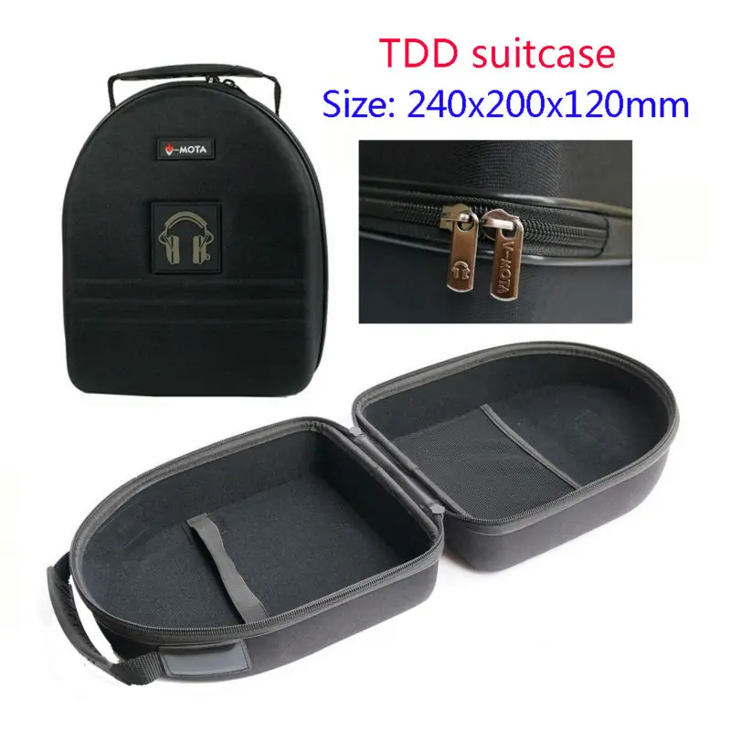 V-MOTA TDD Headphone carry case boxs For pilot headset package compatible with TELEX HR-1R  Air pilot earphone