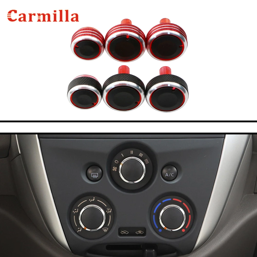 

Car Styling 3Pcs/Set Air Conditioning Heat Control Switch AC Knob Fit for Nissan New Sunny March Accessories