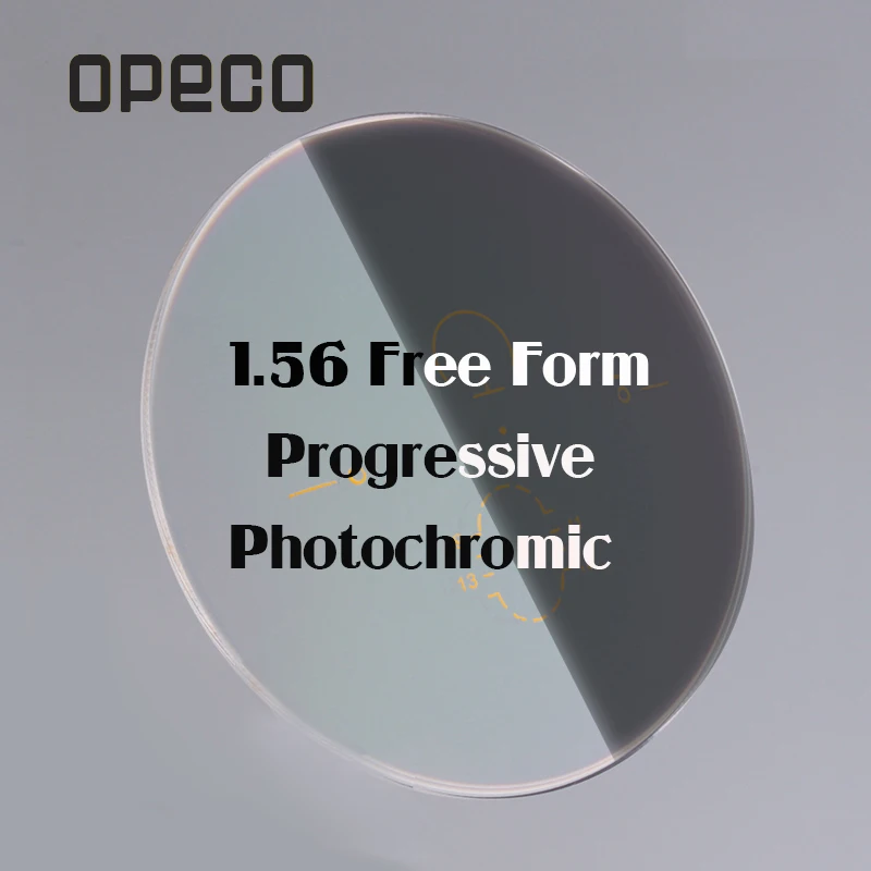 Opeco Photochromic Free Form Digital Progressive Lenses Custom-made Anti-reflective and anti Scratch Optical Lenses