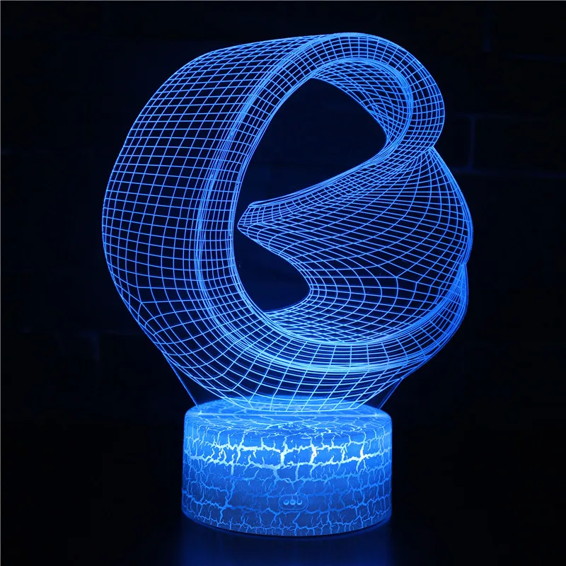 

3D LED Night Light Bird In Cage Model 7 Colors 5V USB Led Lava Lamp Touch-sensitive Illusion Nightlights Holiday Home Deco Gift