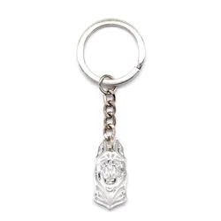 Fashion Metal Dog Shaped Key Chains Jewelry Belgian Malinois Dog Key Chains