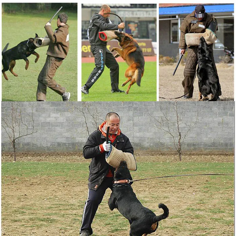 Dog Bite Training Sticks Pillow Pad Tug Chewing Toys With Handles Protection cover Interactive for Police Behavior Training Tool