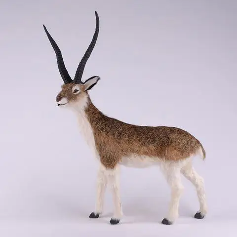 big simualtion antelope model plastic& furs antelope toy home decoration gift 57x40cm a100