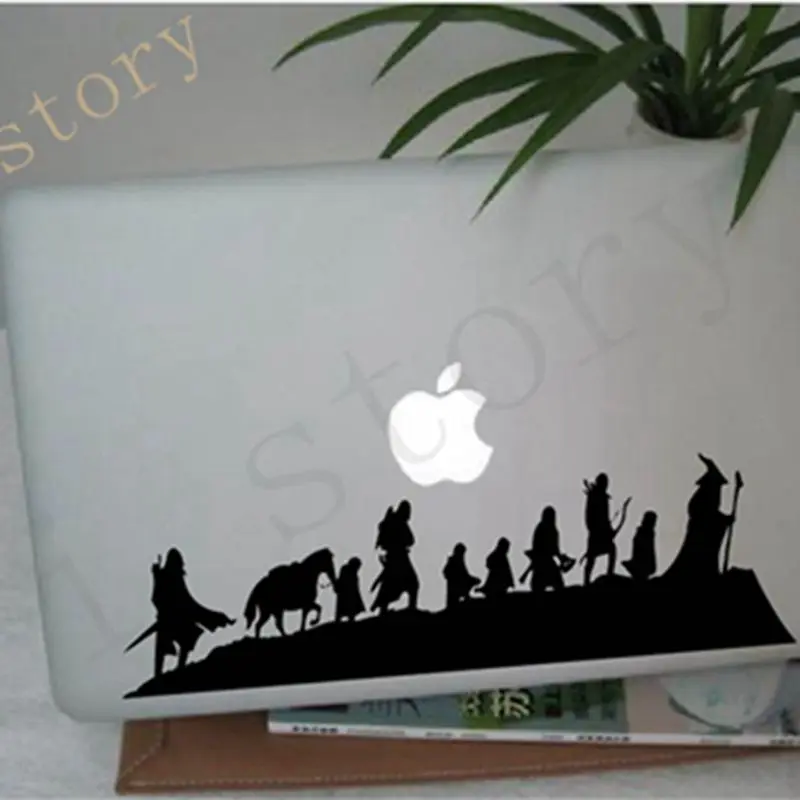 Fantasy literatura pierścienie karawana stypendium naklejki ścienne bliski ziemia film Art fajne na samochód/Laptop/ MacBook Vinyl naklejka ścienna