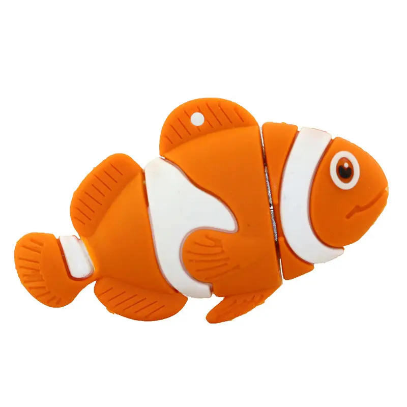 Retail Cartoon Finding Nemo Funny Clown Fish Usb Flash Drive Pen Drive Memory Stick U Disk 4GB 8GB 16GB 32GB Pendrive Gift