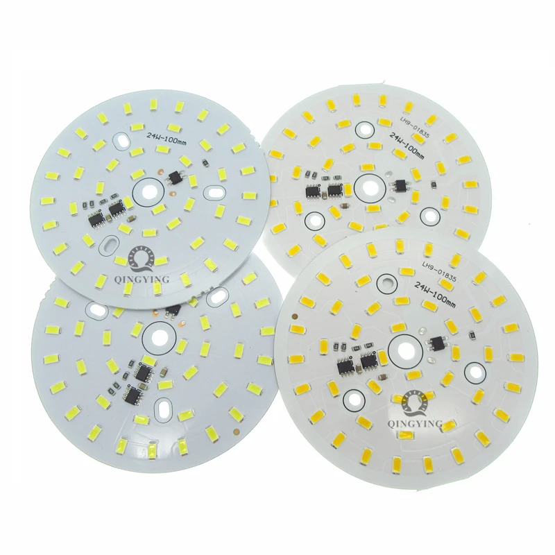 

20pcs 24W 220v led lamp plate, dimmable super brightness aluminum light panel, white/warm white 5730 smd led pcb