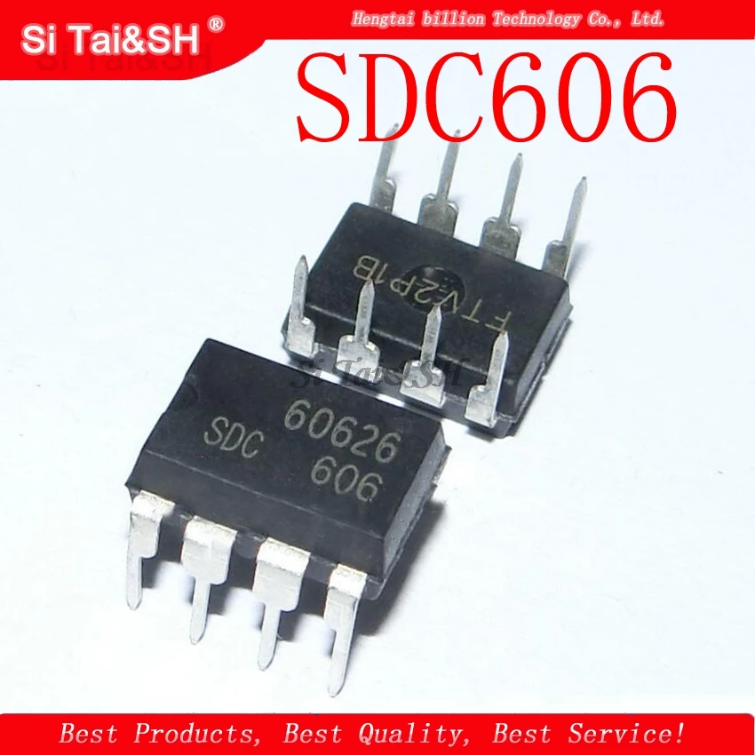 10 قطعة SDC606 SDC606P DIP-8 SDC 606 DIP جديد الأصلي