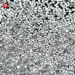 GIGAJEWE 1ct VVS1 White D Black Color Round Mini Small Size Moissanite Loose Diamond Test Passed Gemstone Design Jewelry Making