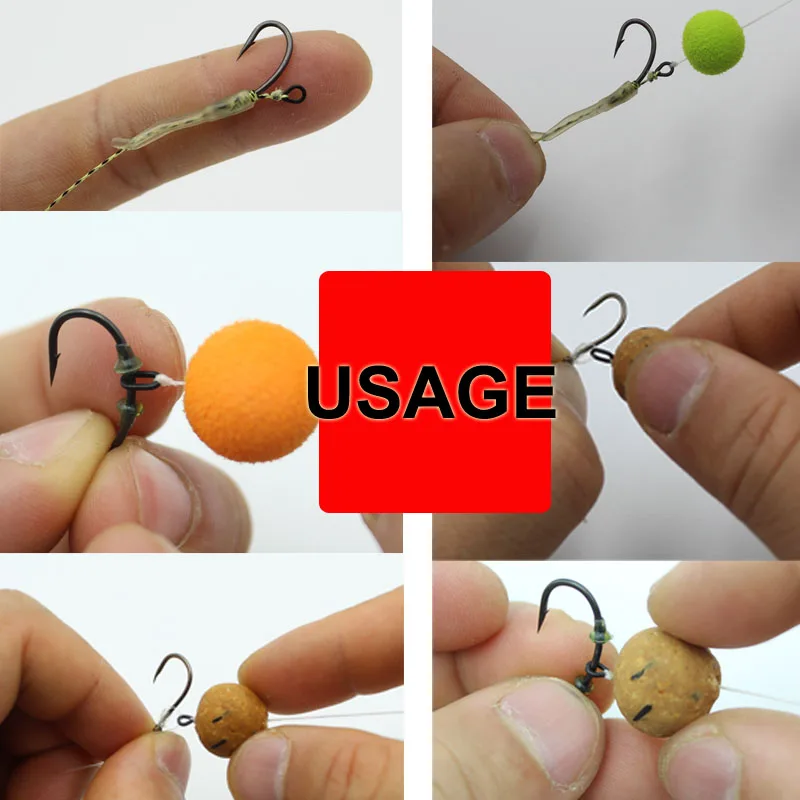 50PCS Carp Fishing Accessories Rig Rings Round Oval Tear Drop Hair Rig Blow Back Rig Micro Ring Terminal End Tackle Equipment