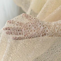 Car bone overlap openwork lace fabric wedding dress fabric handmade diy material clothing decoration accessories