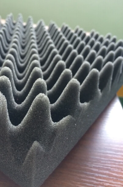 FREE SHIPPING BY Epacket /Wave Acoustic  Sound Absorption Treatment Charcoal Foam   Epacket can be also to FR,UK,AU,CA