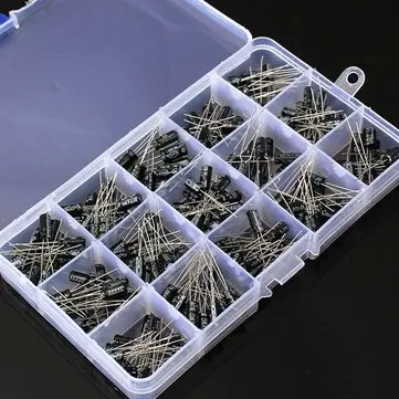 200Pcs 15 Value Electrolytic Capacitor Assortment Box Kit