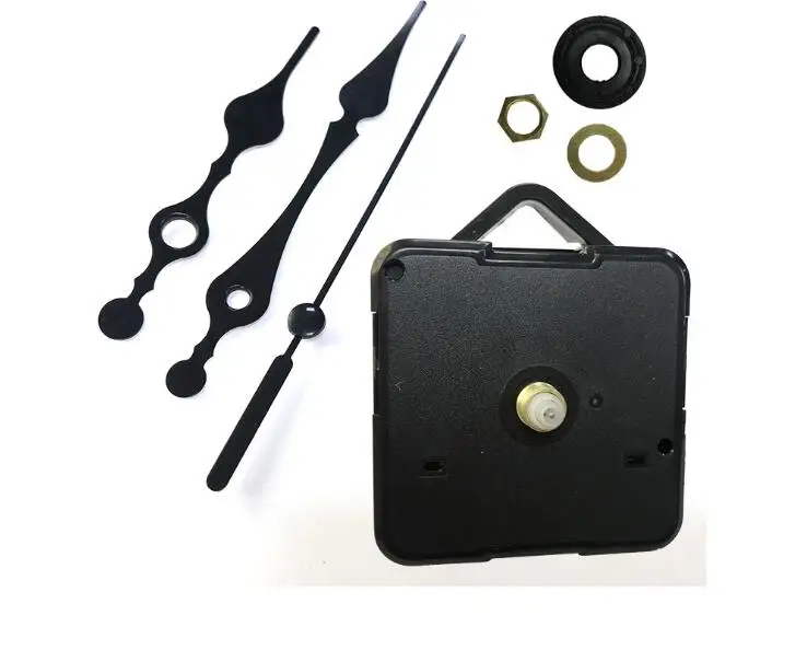 100 sets DIY Gradient color Hands Quartz Clock Movement Mechanism DIY repairments Repair Parts Kit Black Shaft 18mm 12mm