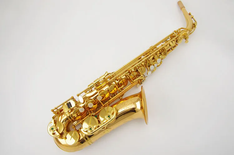 

China Taiwan Cadeson Gold Lacquer Alto Sax Saxophone Eb Wind Brass Instrument Sax Alto Western Instruments Saxofone