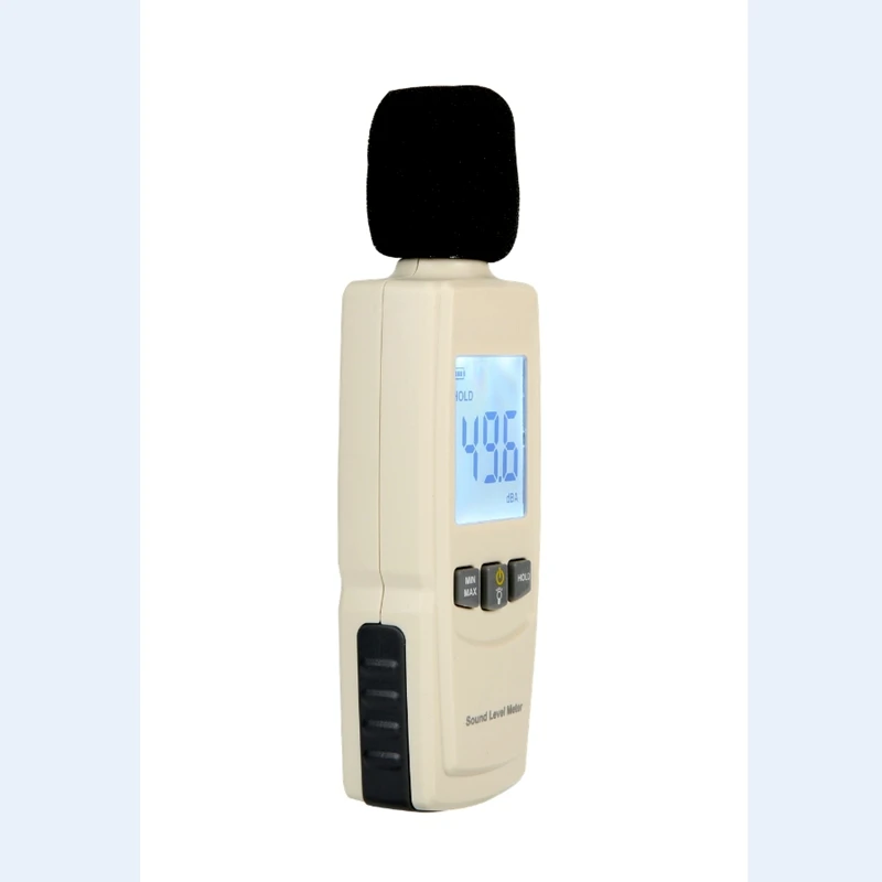 Digital Sound Level Meter Noise Tester 30-130dB In Decibels LCD Screen With Backlight Accuracy Up to 1.5dB Min Max Lock Data