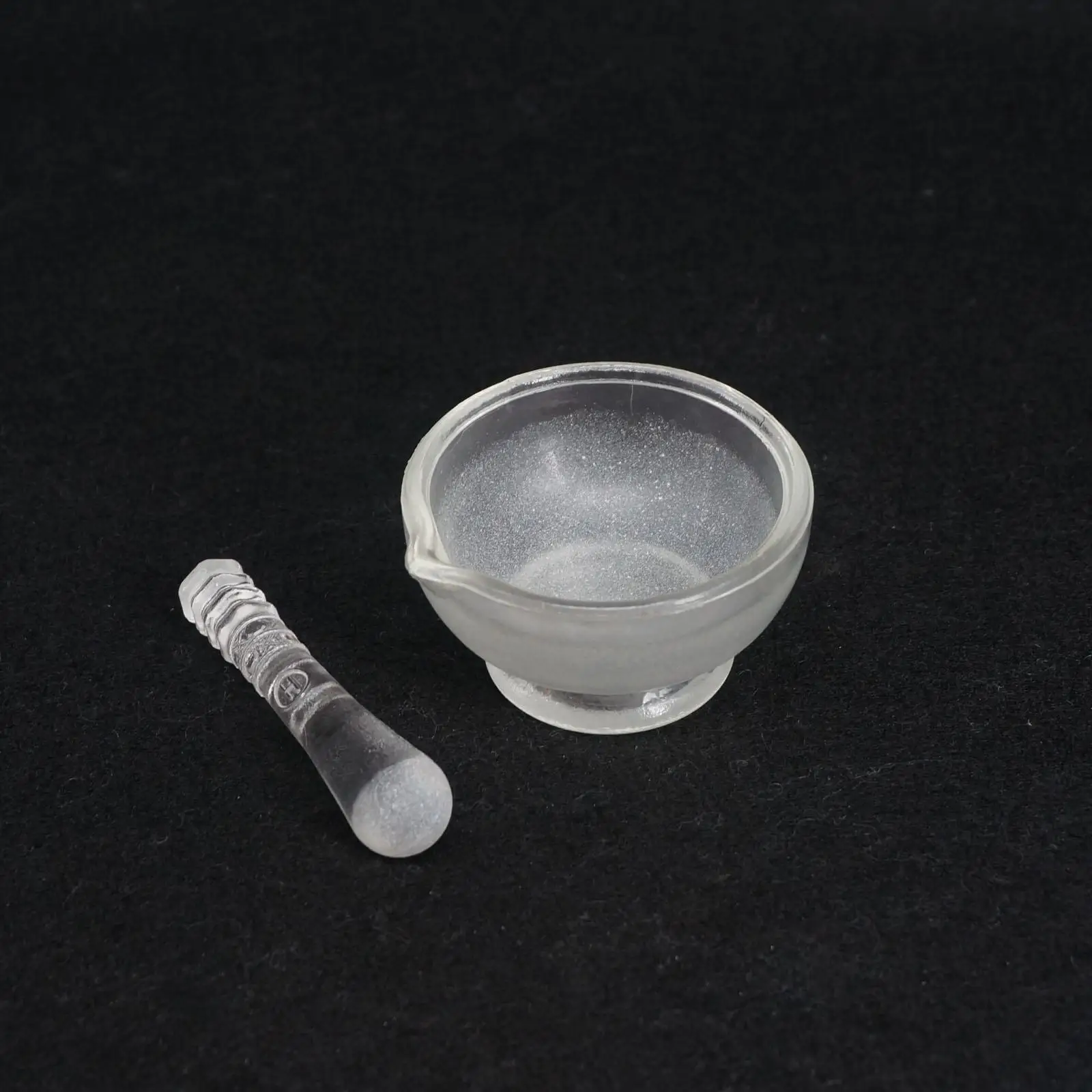 60mm I.D Apothecary Solid Glass Pestle and Mortars Bowl Set Grinding Mill Tool