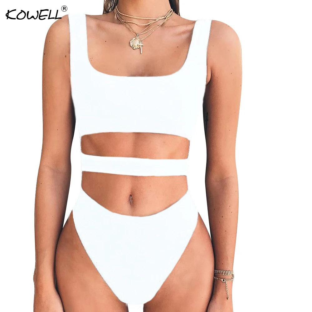 Kowell Hol Mouwloze Zomer Bodysuit Vrouwen Backless Skinny Sexy Vrouwen Rompertjes Jumpsuit Strand Casual Vrouwen Bodysuits