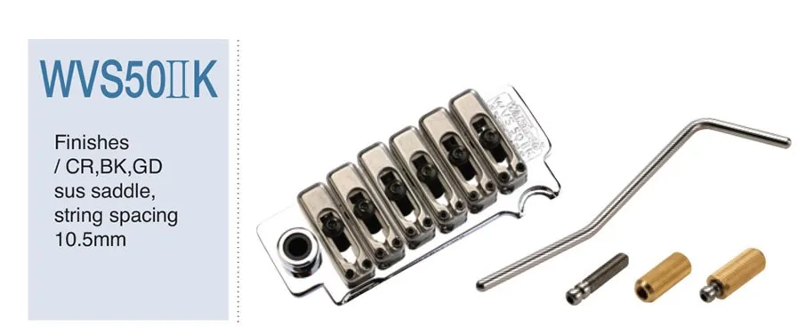 New Wilkinson WVS 50 II K guitar tremolo bridge kit Chrome,Black Brand From Korea view 5
