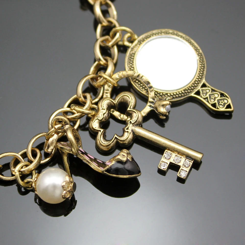 Unisex Fashion Charm Bracelet Vintage Beads Chain Bangle For Women Pulseira Masculina Jewelry Size Adjustable Accessories Gift