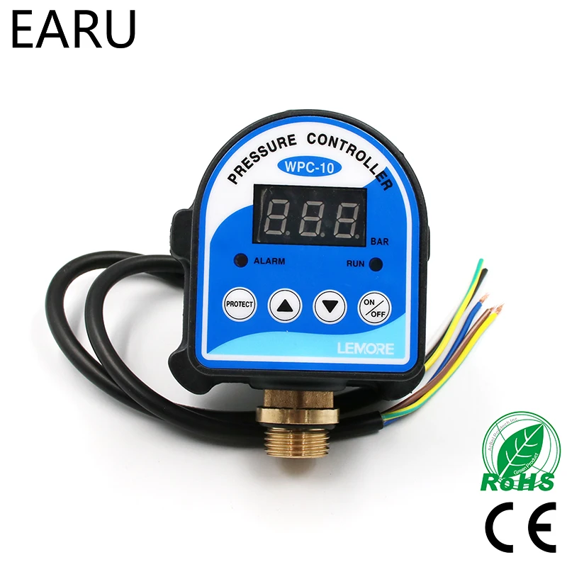 1pc WPC-10 Digital Water Pressure Switch Digital Display WPC 10 Eletronic Pressure Controller for Water Pump With G1/2\