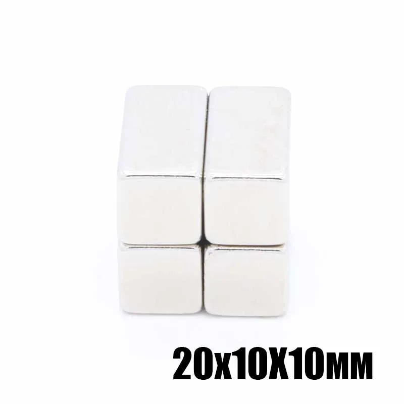 

20pcs/lot F 20x10x10 mm N35 Strong Square NdFeB Rare Earth Magnet 20*10*10 mm Neodymium Magnets 20mm x 10mm x 10mm