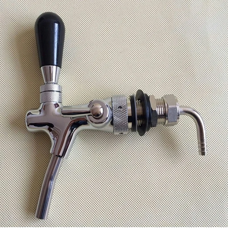 Compensator Beer Tap with Flow Control, with Wahsers and Hose Barb, 5/8 \