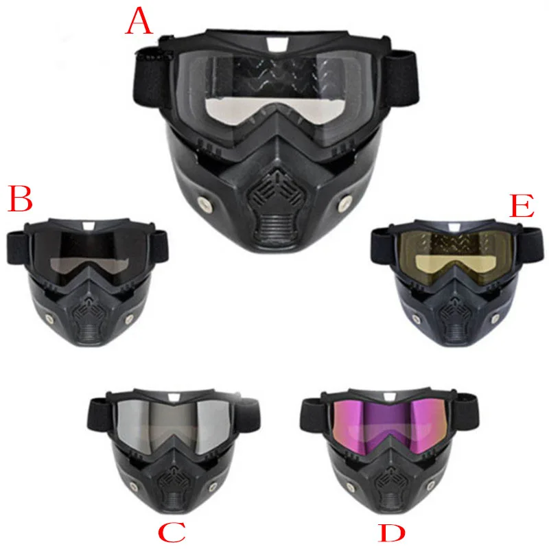 

Men Women Ski Snowboard Snowmobile Goggles Snow Winter Windproof Skiing Glasses Motocross Sunglasses With Face Mask
