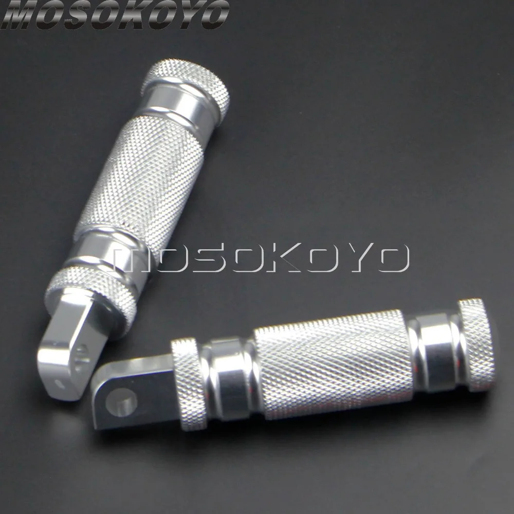 CNC Aluminum Cafe Racer Knurled Foot Rest Custom Footpeg for Harley Scrambler Touring Universal