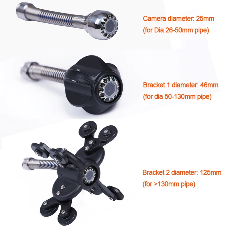 SYANSPAN-cámara de Video de inspección de tuberías de pozo DVR de 7 pulgadas, endoscopio Industrial de tuberías de alcantarillado de drenaje con teclado de Audio Snapshot, IP68